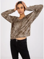 Blúzka DHJ BZ 6550 2.34P čierna a béžová Blúzka DHJ BZ 6550 2.34P čierna a béžová