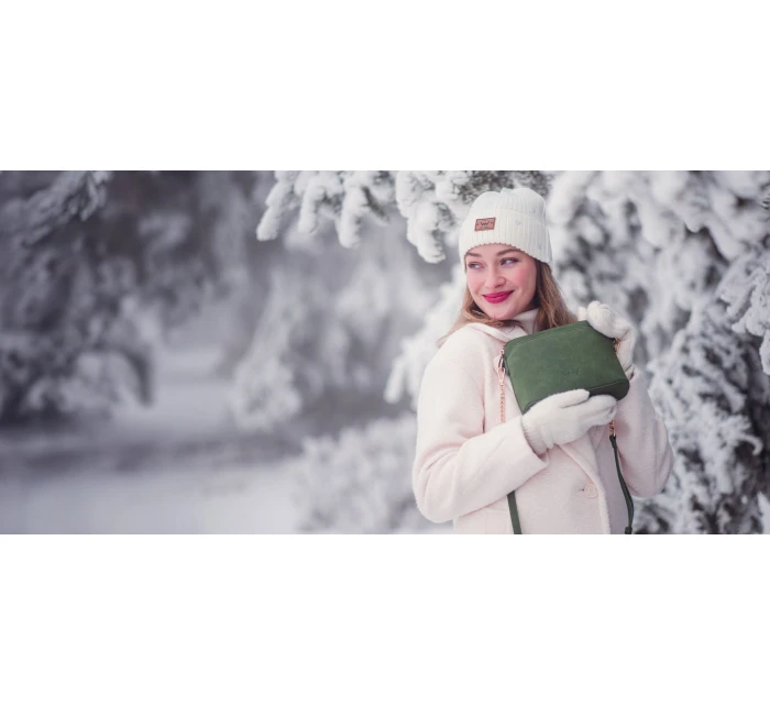 Dámska kabelka Vuch Mini Fossy Suede Green