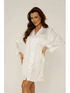 Dámská noční rozepínací košile  Ecru  model 21877954 - De Lafense