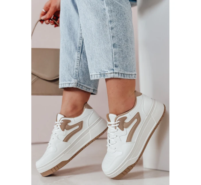 BEIMEI dámske tenisky na platforme biele FashionStreet ZY0871