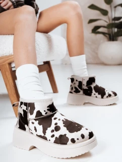 Dámske snehové topánky s hrubou podrážkou a aplikáciami FashionStreet ZY1285