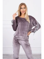 Velúrová súprava Love grey