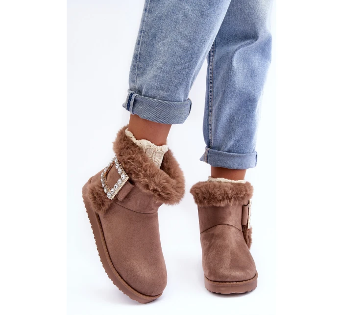 sněhule s tmavě hnědé model 21633625 - Boto