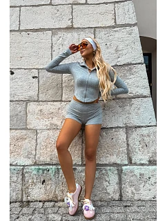 Dámske tenisky s ozdobným kvetom a stuhou Pink Coastelle