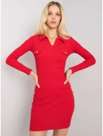Šaty RV SK model 16732564 červená - FPrice Šaty RV SK model 16732564 červená - FPrice