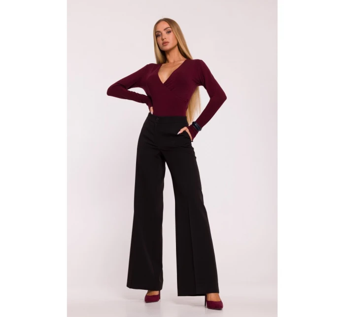 M875 Široké nohavice - čierne