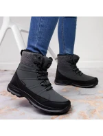 Zimné snehové topánky nepremokavé šedé DK