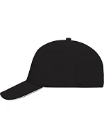 Daiber MB 35 5-panelová sendvičová čiapka 03.0035 čierna/biela