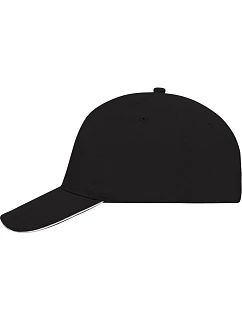 MB 35 5 panelová sandwich kšiltovka model 22502331 black/white - Daiber
