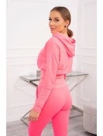 Široká rebrovaná súprava Pink Neon