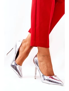 Podpatky s vzorem stříbrne model 21571354 - Boto