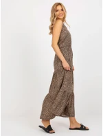 Šaty model 18372282 hnědé - FPrice