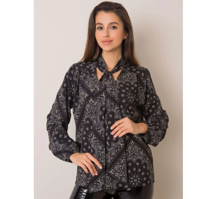 Blúzka DHJ BZ 12182 4.31P čierna a béžová