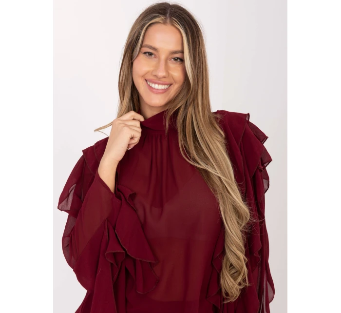 Blúzka PM BZ J1005.25 bordová Blúzka PM BZ J1005.25 bordová