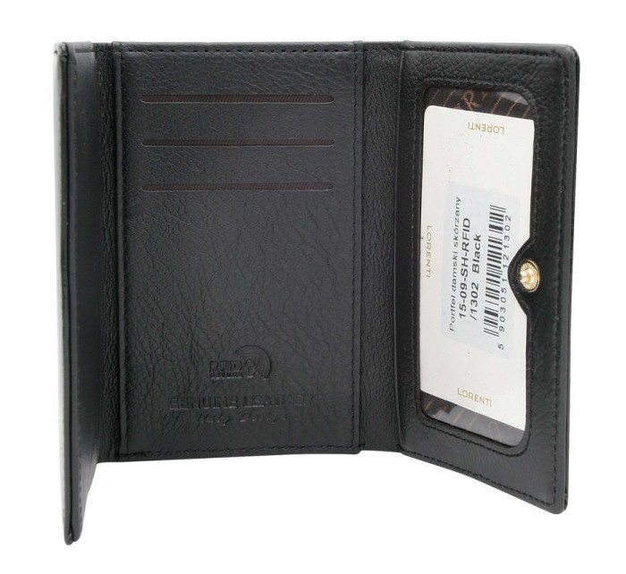 Dámske peňaženky Dámska kožená peňaženka 15 09 SH RFID 13 čierna