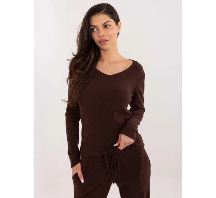 Jumper SM SW A1568.79 tmavohnedý