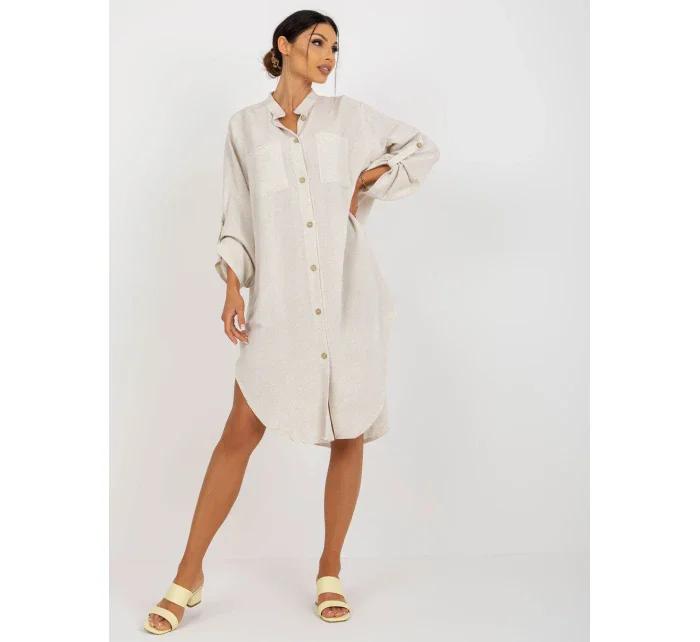 TW SK BE 199D šaty.85P svetlo béžová