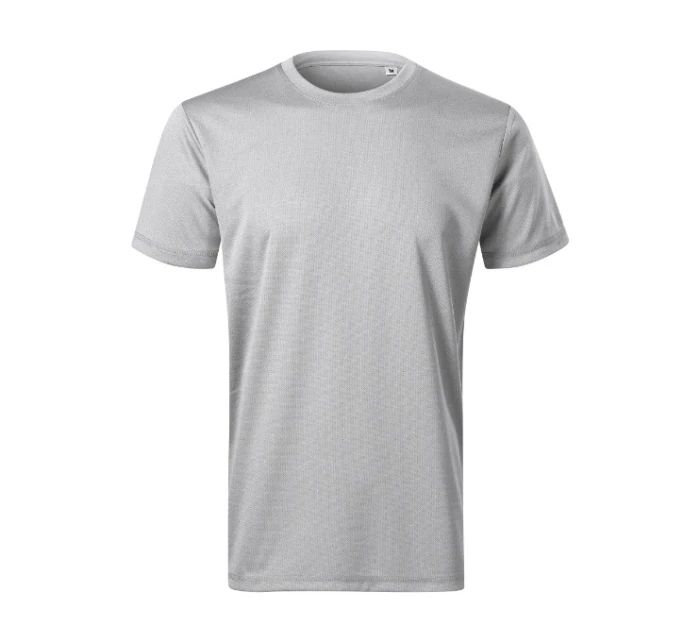 Zoom tričko pánské stříbrný melír