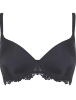Balkónová podprsenka Mousse Pizzo Black - Lormar