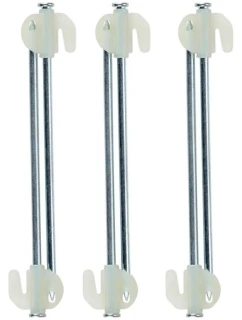 STANOVÉ KOLÍKY 20,5 CM SADA 6 KS KOVOVÉ PLASTOVÉ SVIETIACE V NOCI KEMP AKTÍVNE