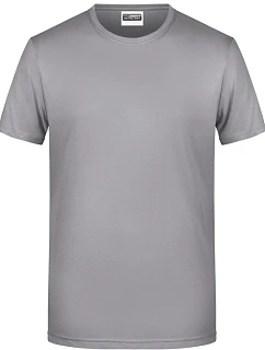 8008 Pánské tričko z bio bavlny model 22437925 steel grey - Daiber