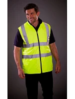 Yoko HV 008F Hi-Vis obojstranná fleecová vesta 79.008F, hi-vis oranžová