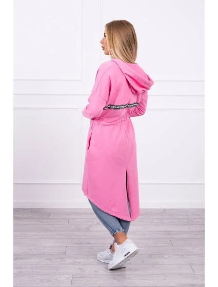 Dlhší zadný plášť svetlo ružový Dlhší zadný plášť svetlo ružový