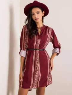 Šaty DHJ SK 5766D.13 bordó