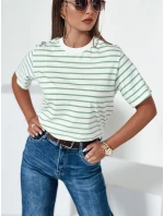 Dámske pruhované tričko RILANT zelené FashionStreet RY2563 Dámske pruhované tričko RILANT zelené FashionStreet RY2563