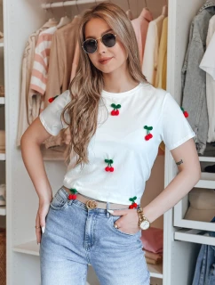 Dámské tričko bílé model 21988843 - Dstreet