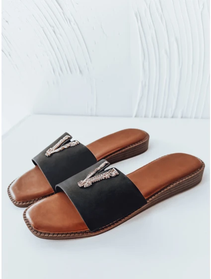 Dámske žabky SOLVINA black FashionStreet ZY0958