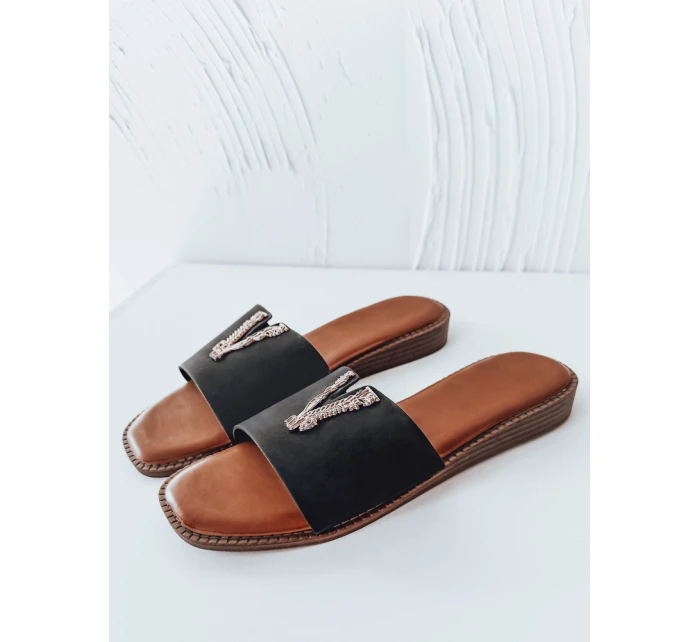 Dámske žabky SOLVINA black FashionStreet ZY0958