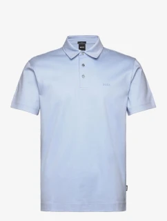 Pánske modré polo tričko BOSS Palosh 30 AZZURRO slim fit (50471335-450)