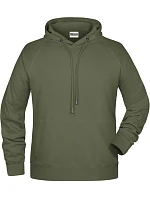 Pánská raglánová mikina s kapucí 02. olive model 22435149 - Daiber Pánská raglánová mikina s kapucí 02. olive model 22435149 - Daiber