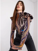 Blúzka DHJ BZ 6533C.90 čierna a béžová Blúzka DHJ BZ 6533C.90 čierna a béžová