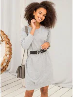 Šaty RV TU model 14827208 šedá - FPrice Šaty RV TU model 14827208 šedá - FPrice