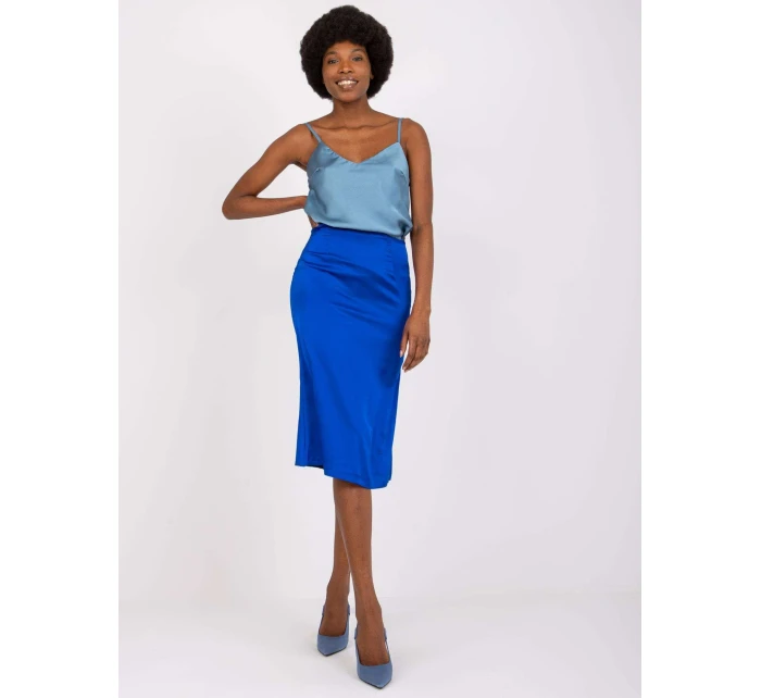 Sukně WN SD model 17356573 kobalt - FPrice Sukně WN SD model 17356573 kobalt - FPrice