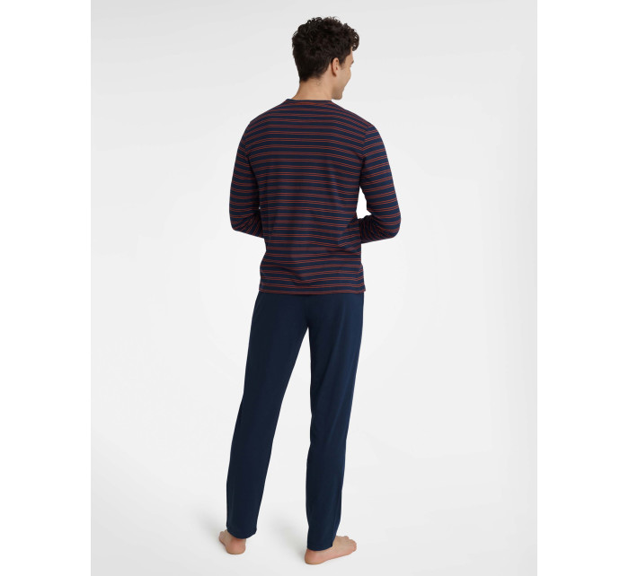 Pánske pyžamo Umbra 40959-59X Tmavomodré s červenou - Henderson