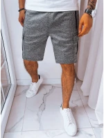 Pánske tmavosivé teplákové šortky FashionStreet SX2230 Pánske tmavosivé teplákové šortky FashionStreet SX2230