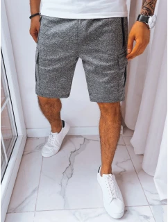Pánske tmavosivé teplákové šortky FashionStreet SX2230