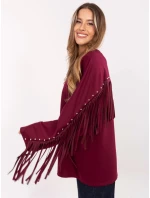 bluza damska z bordowa model 21470523 - Factory Price