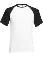 Baseball T tričko white/black model 22532786 - Fruit of the Loom