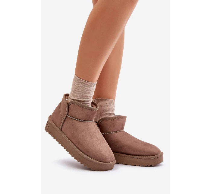 Dámské Sněhule Na Platformě model 21677079 Taupe - D.Franklin