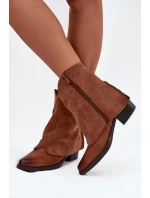 Zateplené Boty Na Podpatku Camel model 21708405 - Boto Zateplené Boty Na Podpatku Camel model 21708405 - Boto