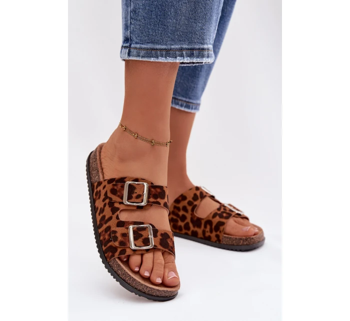 Dámské pantofle s pásky Panterka Oliena