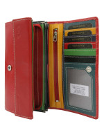 Dámska kožená peňaženka R-RD-12-GCL Červená - Rovicky