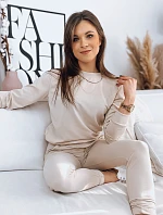 MILIAN dámske tepláky light beige FashionStreet AY0819