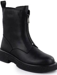 Dámské kožené boty černé model 21905610 - Goe