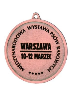 Medal brązowy z miejscem na emblemat 25 mm - medal stalowy z grawerowaniem laserem- RMI