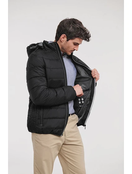 Pánská Nano bunda s kapucí 10. black model 22473329 - Russell Athletic Pánská Nano bunda s kapucí 10. black model 22473329 - Russell Athletic